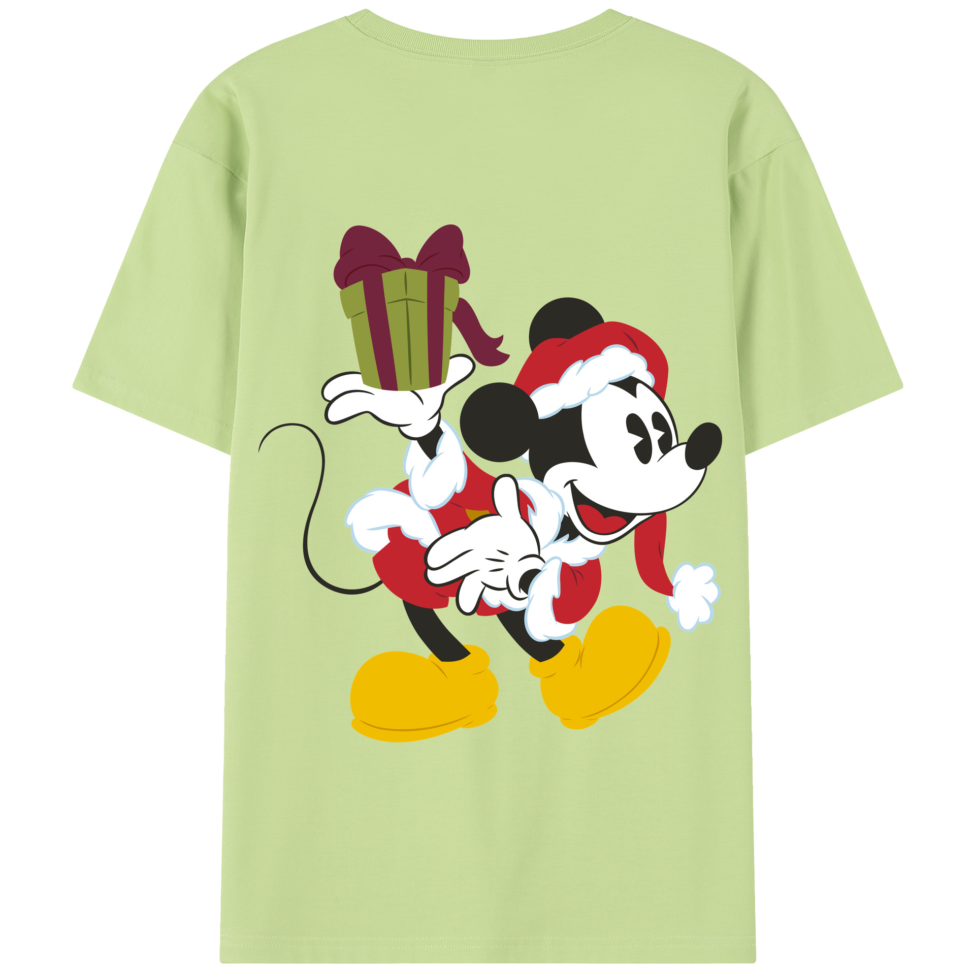 （画像用） ミッキーマウス Mickey Mouse 綿100％半袖Tシャツ（背面プリント）